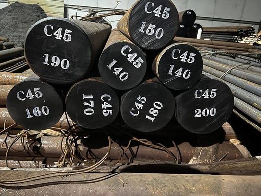 C45 S45C Yüksek Çarpışma Gücü Alaşım Alet Çelik Yağ Saldırma Vakum Isı Tedavisi